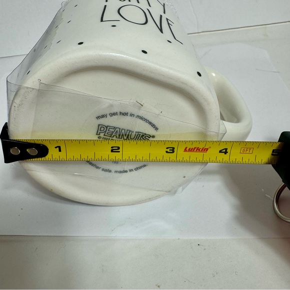 NWT. Peanuts Rae Dunn Snoopy “Puppy Love” Mug With Lid Halloween. Ceramic mug - Picture 8 of 8